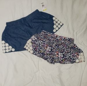 2 pairs, Girl's shorts size 7
